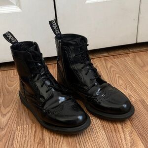 Dr. Martens Patent Wingtip Boots